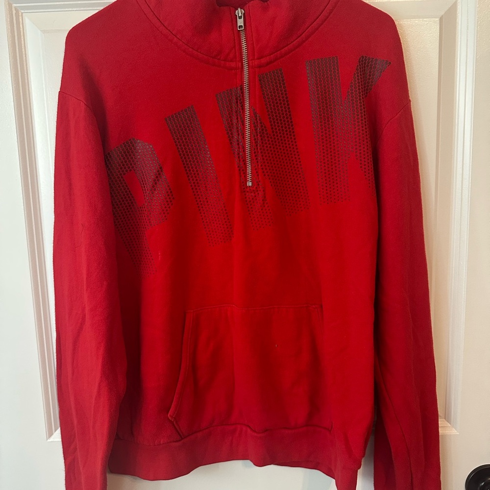Red PINK Victoria's Secret Sweatshirt